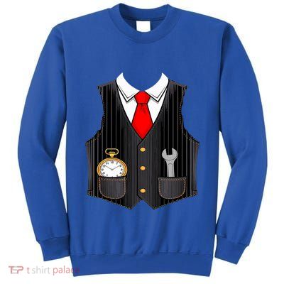 Halloween Train Conductor Costume Tall Sweatshirt
