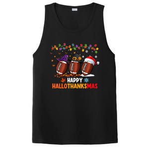 Halloween Thanksgiving Christmas Hallothanksmas Football Cool Gift PosiCharge Competitor Tank