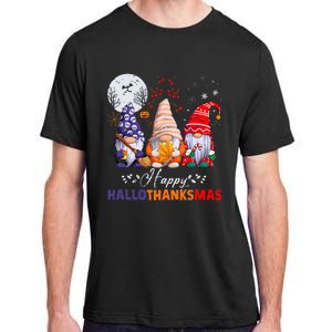 Halloween Thanksgiving Christmas Happy HalloThanksMas Gnomes Adult ChromaSoft Performance T-Shirt