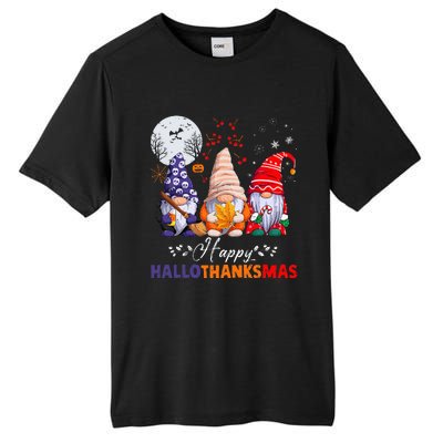 Halloween Thanksgiving Christmas Happy HalloThanksMas Gnomes Tall Fusion ChromaSoft Performance T-Shirt