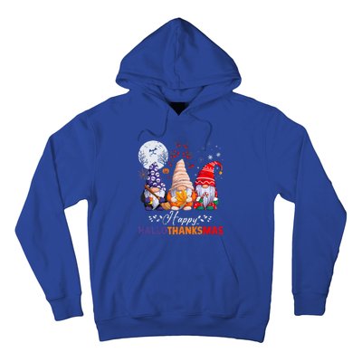 Halloween Thanksgiving Christmas Happy HalloThanksMas Gnomes Hoodie