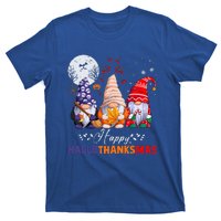 Halloween Thanksgiving Christmas Happy HalloThanksMas Gnomes T-Shirt