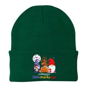 Halloween Thanksgiving Christmas Happy Hallothanksmas Gnomes Knit Cap Winter Beanie