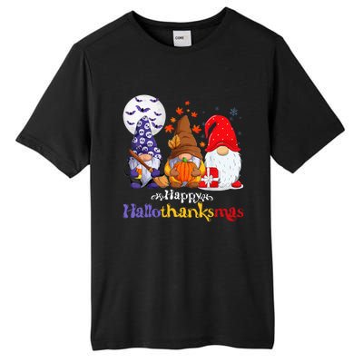 Halloween Thanksgiving Christmas Happy Hallothanksmas Gnomes Tall Fusion ChromaSoft Performance T-Shirt