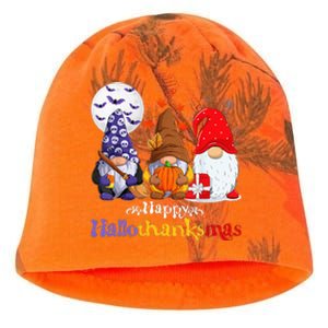 Halloween Thanksgiving Christmas Happy Hallothanksmas Gnomes Kati - Camo Knit Beanie