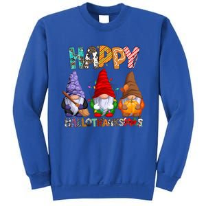 Halloween Thanksgiving Christmas Happy Hallothanksmas Gnomes Gift Sweatshirt