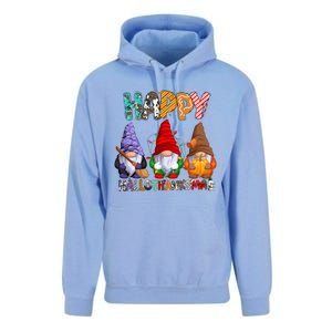 Halloween Thanksgiving Christmas Happy Hallothanksmas Gnomes Gift Unisex Surf Hoodie