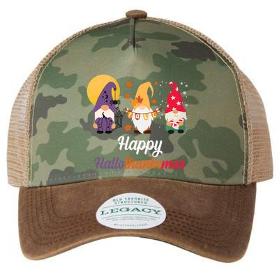 Halloween Thanksgiving Christmas Holiday Gnomes Legacy Tie Dye Trucker Hat