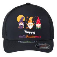 Halloween Thanksgiving Christmas Holiday Gnomes Flexfit Unipanel Trucker Cap