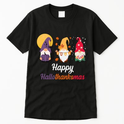Halloween Thanksgiving Christmas Holiday Gnomes Tall T-Shirt
