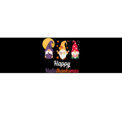 Halloween Thanksgiving Christmas Holiday Gnomes Bumper Sticker