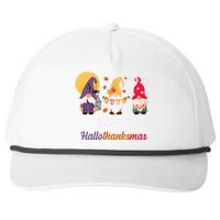 Halloween Thanksgiving Christmas Holiday Gnomes Snapback Five-Panel Rope Hat