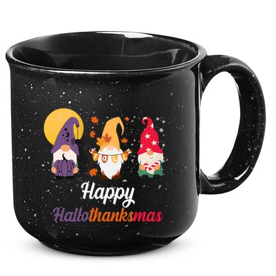 Halloween Thanksgiving Christmas Holiday Gnomes 15oz Campfire Ceramic Mug