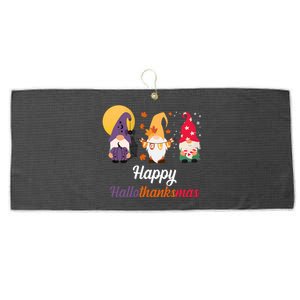 Halloween Thanksgiving Christmas Holiday Gnomes Large Microfiber Waffle Golf Towel