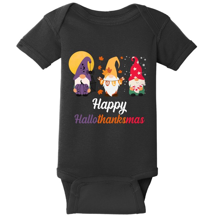 Halloween Thanksgiving Christmas Holiday Gnomes Baby Bodysuit
