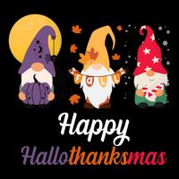 Halloween Thanksgiving Christmas Holiday Gnomes Baby Bodysuit
