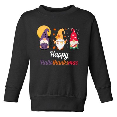 Halloween Thanksgiving Christmas Holiday Gnomes Toddler Sweatshirt