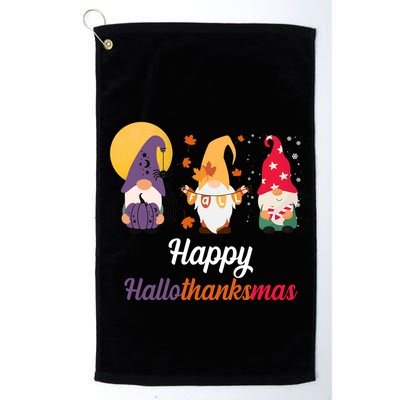Halloween Thanksgiving Christmas Holiday Gnomes Golf Towel