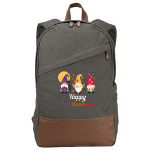 Halloween Thanksgiving Christmas Holiday Gnomes Cotton Canvas Backpack