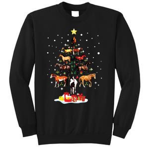 Horse Tree Christmas Horses Xmas Gifts Sweatshirt