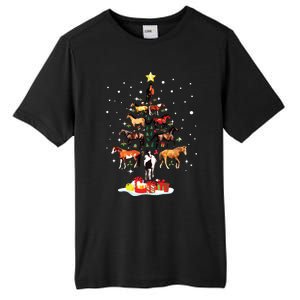 Horse Tree Christmas Horses Xmas Gifts Tall Fusion ChromaSoft Performance T-Shirt