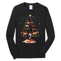 Horse Tree Christmas Horses Xmas Gifts Tall Long Sleeve T-Shirt