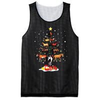 Horse Tree Christmas Horses Xmas Gifts Mesh Reversible Basketball Jersey Tank