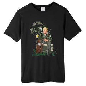 Hunting Trump Camo Duck Election Maga 2024 Voter Tall Fusion ChromaSoft Performance T-Shirt