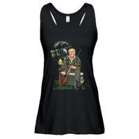 Hunting Trump Camo Duck Election Maga 2024 Voter Ladies Essential Flowy Tank