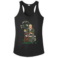 Hunting Trump Camo Duck Election Maga 2024 Voter Ladies PosiCharge Competitor Racerback Tank