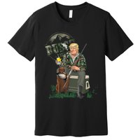 Hunting Trump Camo Duck Election Maga 2024 Voter Premium T-Shirt