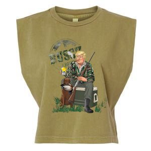 Hunting Trump Camo Duck Election Maga 2024 Voter Garment-Dyed Women's Muscle Tee