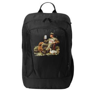 Hunting Trump Camouflage Funny Duck Hunting Season Maga City Backpack