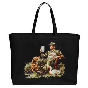 Hunting Trump Camouflage Funny Duck Hunting Season Maga Cotton Canvas Jumbo Tote