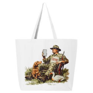 Hunting Trump Camouflage Funny Duck Hunting Season Maga 25L Jumbo Tote