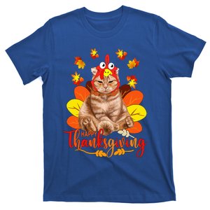 Happy Thanksgiving  Cat Turkey Christmas Day T-Shirt