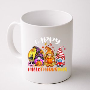 Halloween Thanksgiving Christmas Happy HalloThanksMas Gnomes Coffee Mug