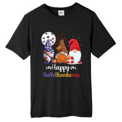 Halloween Thanksgiving Christmas Happy HalloThanksMas Gnomes Tall Fusion ChromaSoft Performance T-Shirt