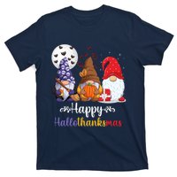 Halloween Thanksgiving Christmas Happy HalloThanksMas Gnomes T-Shirt