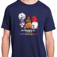 Halloween Thanksgiving Christmas Happy HalloThanksMas Gnomes Adult ChromaSoft Performance T-Shirt