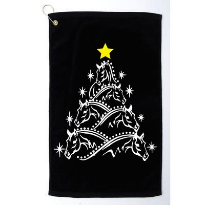 Horse Tree Christmas Horses Xmas Gifts Golf Towel