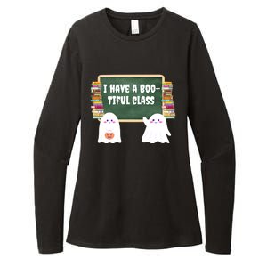 Halloween Teacher Cute Ghost I Have A BooTiful Class Gift Womens CVC Long Sleeve Shirt