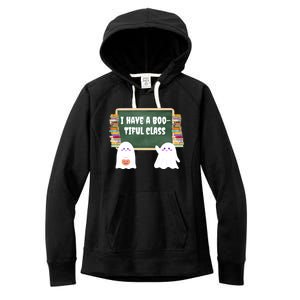 Halloween Teacher Cute Ghost I Have A BooTiful Class Gift Women's Fleece Hoodie