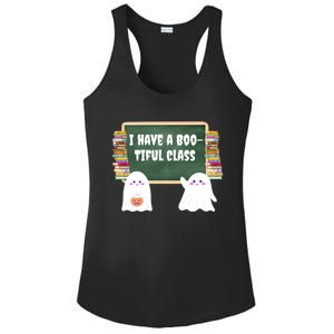 Halloween Teacher Cute Ghost I Have A BooTiful Class Gift Ladies PosiCharge Competitor Racerback Tank