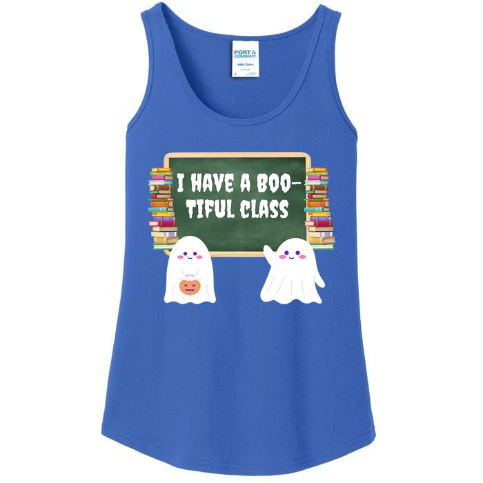 Halloween Teacher Cute Ghost I Have A BooTiful Class Gift Ladies Essential Tank