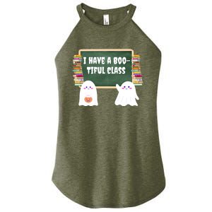 Halloween Teacher Cute Ghost I Have A BooTiful Class Gift Women's Perfect Tri Rocker Tank