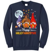 Halloween Thanksgiving Christmas Happy HalloThanksMas Gnomes Sweatshirt