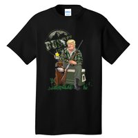 Hunting Trump Camo Duck Election Maga 2024 Voter Tall T-Shirt