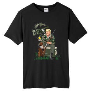 Hunting Trump Camo Duck Election Maga 2024 Voter Tall Fusion ChromaSoft Performance T-Shirt