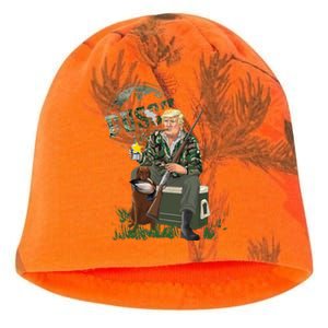 Hunting Trump Camo Duck Election Maga 2024 Voter Kati - Camo Knit Beanie